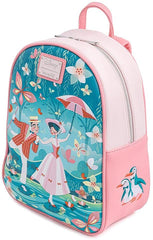 LOUNGEFLY Disney Mary Poppins Jolly Holiday Womens Double Strap Shoulder Bag Purse