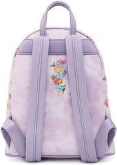 LOUNGEFLY Pokemon Ice Cream Acid Wash Denim Womens Double Strap Shoulder Bag Purse