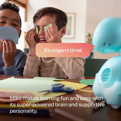 Miko 3: AI-Powered Smart Robot for Kids, STEM Learning Educational Robot, Programmable and Interactive Voice Control Robot with App Control, Coding Apps, Unlimited Games for Girls and Boys Ages 5-12 BLUE