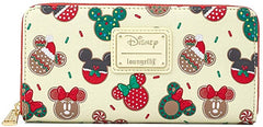 LOUNGEFLY Mickey Mouse Christmas Cookies Wallet