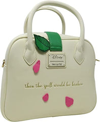 LOUNGEFLY Disney Beauty and the Beast Rose Crossbody Faux Leather Bag