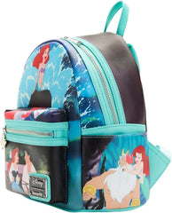 LOUNGEFLY Disney The Little Mermaid Princess Scenes Series Womens Double Strap Shoulder Bag Purse