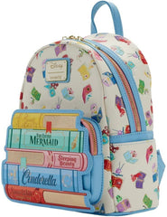 LOUNGEFLY Disney Princess Books Classics Womens Double Strap Shoulder Bag Purse