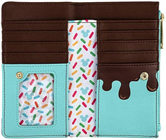 LOUNGEFLY Mickey and Minnie Mouse Sweets Flap Wallet
