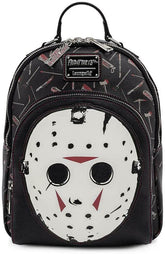 LOUNGEFLY Friday the 13th Jason Mask Womens Double Strap Shoulder Bag Purse