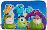 LOUNGEFLY Monster's University Scare Games Zip Around Wallet