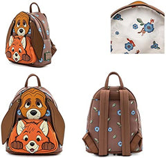 Loungefly Disney Fox and Hound Todd Double Strap Shoulder Bag