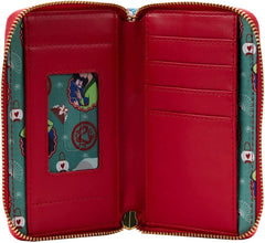 LOUNGEFLY Disney Mulan Princess Scene Zip Around Wallet