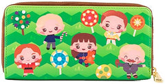 LOUNGEFLY Charlie and the Chocolate Factory Wonka 50th Anniversary Faux Leather Wallet
