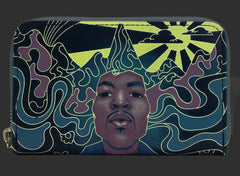 LOUNGEFLY Jimi Hendrix Psychedlic Glow Zip Around Wallet
