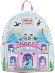 LOUNGEFLY My Little Pony Castle Womens Double Strap Shoulder Bag Purse