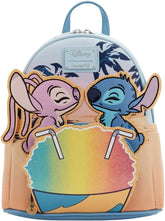 LOUNGEFLY Disney Lilo and Stitch Snow Cone Date Night Womens Double Strap Shoulder Bag Purse