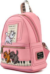 LOUNGEFLY Disney Aristocats Piano Kitties Womens Double Strap Shoulder Bag Purse
