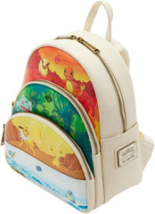 LOUNGEFLY Pokemon Elements Triple Pocket Mini Backpack