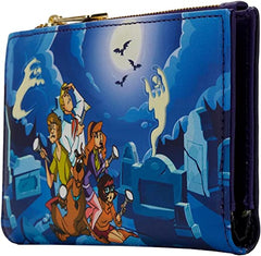 LOUNGEFLY Scooby-Doo Monster Chase Glow in the Dark Flap Wallet