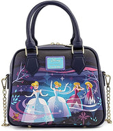Loungefly Cinderella Castle Chain Strap Blue-Purple Crossbody Bag