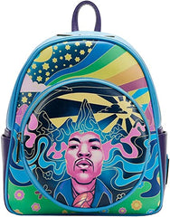 Loungefly Jimi Hendrix Psychedelic Landscape Zip Mini Backpack