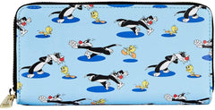 LOUNGEFLY x Looney Tunes Tweety and Sylvester Zip-Around Wallet
