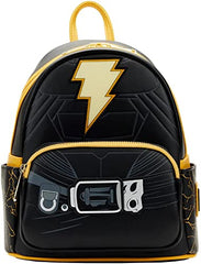 LOUNGEFLY DC Black Adam Light Up Double Strap Shoulder Bag