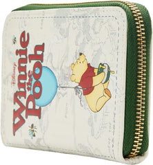 LOUNGEFLY Winnie the Pooh Classic Book Cover Zip Around Wallet