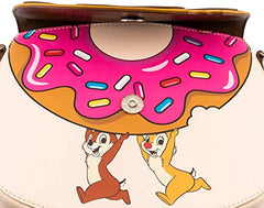 LOUNGEFLY Disney Chip and Dale Donut Snatchers Crossbody Bag