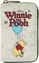 LOUNGEFLY Winnie the Pooh Classic Book Cover Zip Around Wallet