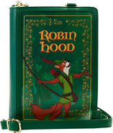 LOUNGEFLY Disney Robin Hood Book Convertible Crossbody