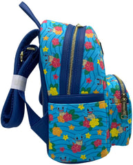LOUNGEFLY x Pokemon Squirtle Flower All Over Print Mini Backpack