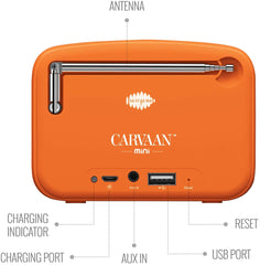 Saregama Carvaan Mini Bluetooth Speaker (Bhagvad Gita, Orange)