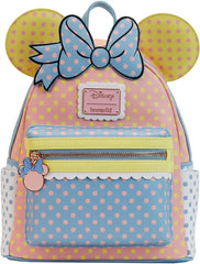 LOUNGEFLY Minnie Mouse Pastel Polka Dot Mini Backpack