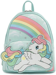 Loungefly My Little Pony Rainbow Light Blue-Rainbow Mini Backpack