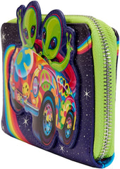 LOUNGEFLY Lisa Frank Cosmic Alien Ride Wallet
