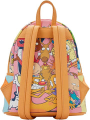 LOUNGEFLY Nickelodeon Nick 90's Color Block Double Strap Shoulder Bag