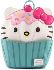 LOUNGEFLY Sanrio Hello Kitty Cupcake Adult Womens Double Strap Shoulder Bag Purse