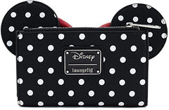 LOUNGEFLY x Disney Minnie Mouse Polka Dot Cosplay Flap Wallet