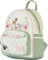 LOUNGEFLY Disney Bambi Springtime Gingham Womens Double Strap Shoulder Bag Purse
