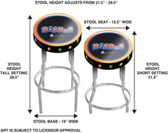 ARCADE1UP Stool Adjustable Height 21.5 inches to 29.5 inches (Dig Dug)
