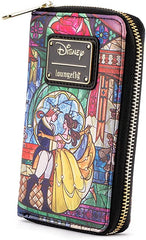 LOUNGEFLY Disney Princess Castle Series Belle Faux Leather Wallet