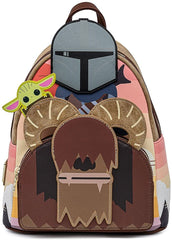 Loungefly Star Wars Mandalorian Ride Mini Backpack