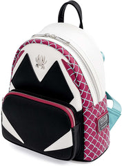 LOUNGEFLY Marvel Spider Gwen Cosplay Womens Double Strap Shoulder Bag Purse