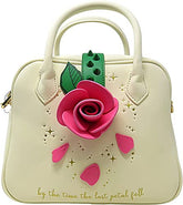 LOUNGEFLY Disney Beauty and the Beast Rose Crossbody Faux Leather Bag