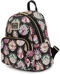 Loungefly Disney Villains Pastel Flames All Double Strap Shoulder Bag