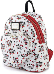 Loungefly Disney Mickey and Minnie Mouse Double Strap Shoulder Bag