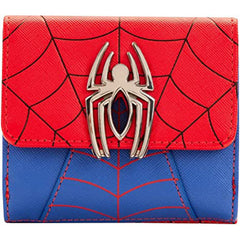 LOUNGEFLY Marvel Spider Man Color Block Wallet
