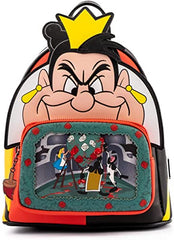 LOUNGEFLY Disney Villains Queen of Hearts Mini Backpack