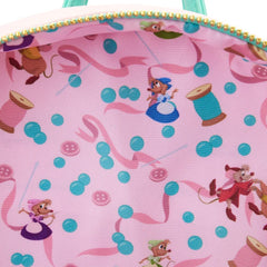 LOUNGEFLY Cinderella Gus and Jaq Teacup Double Strap Shoulder Bag