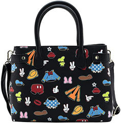 LOUNGEFLY X Disney Sensational 6 Outfits AOP Crossbody Bag