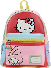 LOUNGEFLY Sanrio Hello Kitty and Friends Color Block Womens Double Strap Shoulder Bag Purse