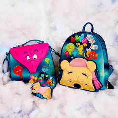 LOUNGEFLY Winnie the Pooh Heffa-Dream Glow Double Strap Shoulder Bag
