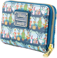 LOUNGEFLY Disney Robin Hood Sherwood All Over Print Faux Leather Wallet